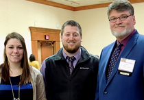   Ben Griese and Nicole Wagner are awarded the Inclusive Practices Award