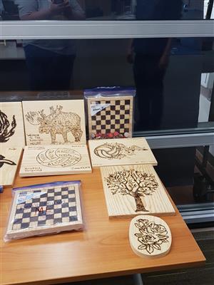 completed wood burning projects 