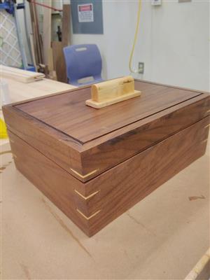 jewelry box made by a student  